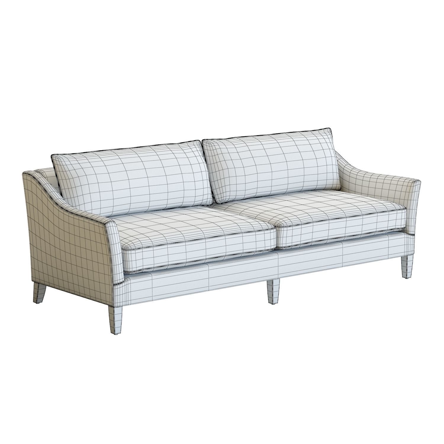 Crate and Barrel Keely Sofa 3D model_11