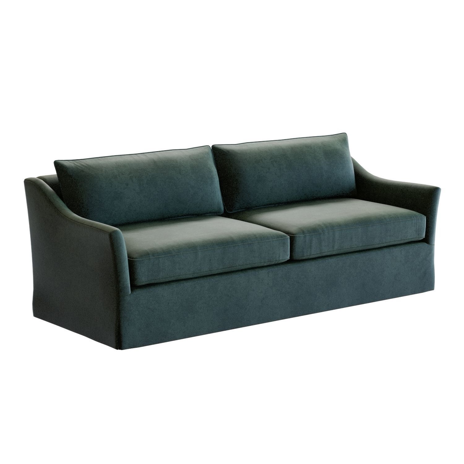 Crate and Barrel Keely Slipcovered Sofa 3D model_9
