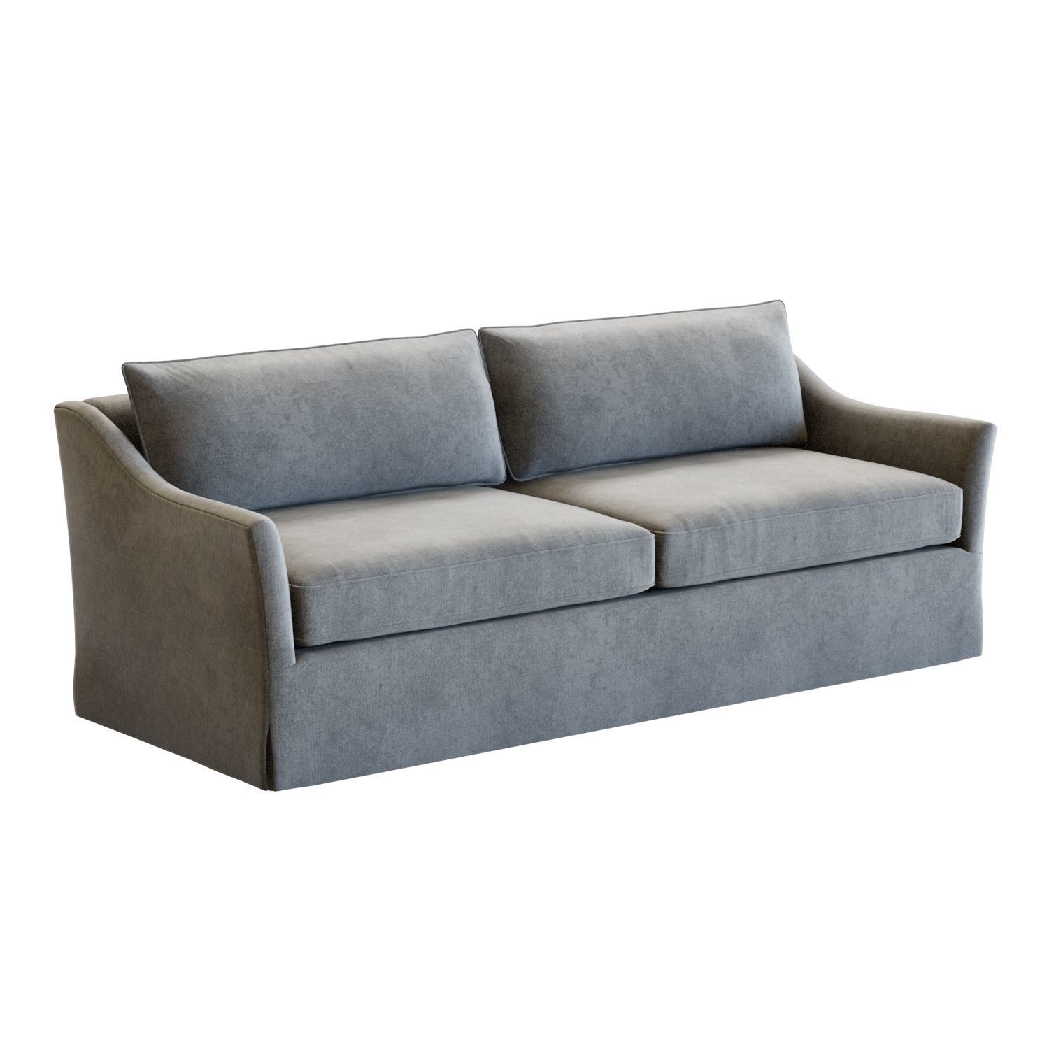 Crate and Barrel Keely Slipcovered Sofa 3D model_6