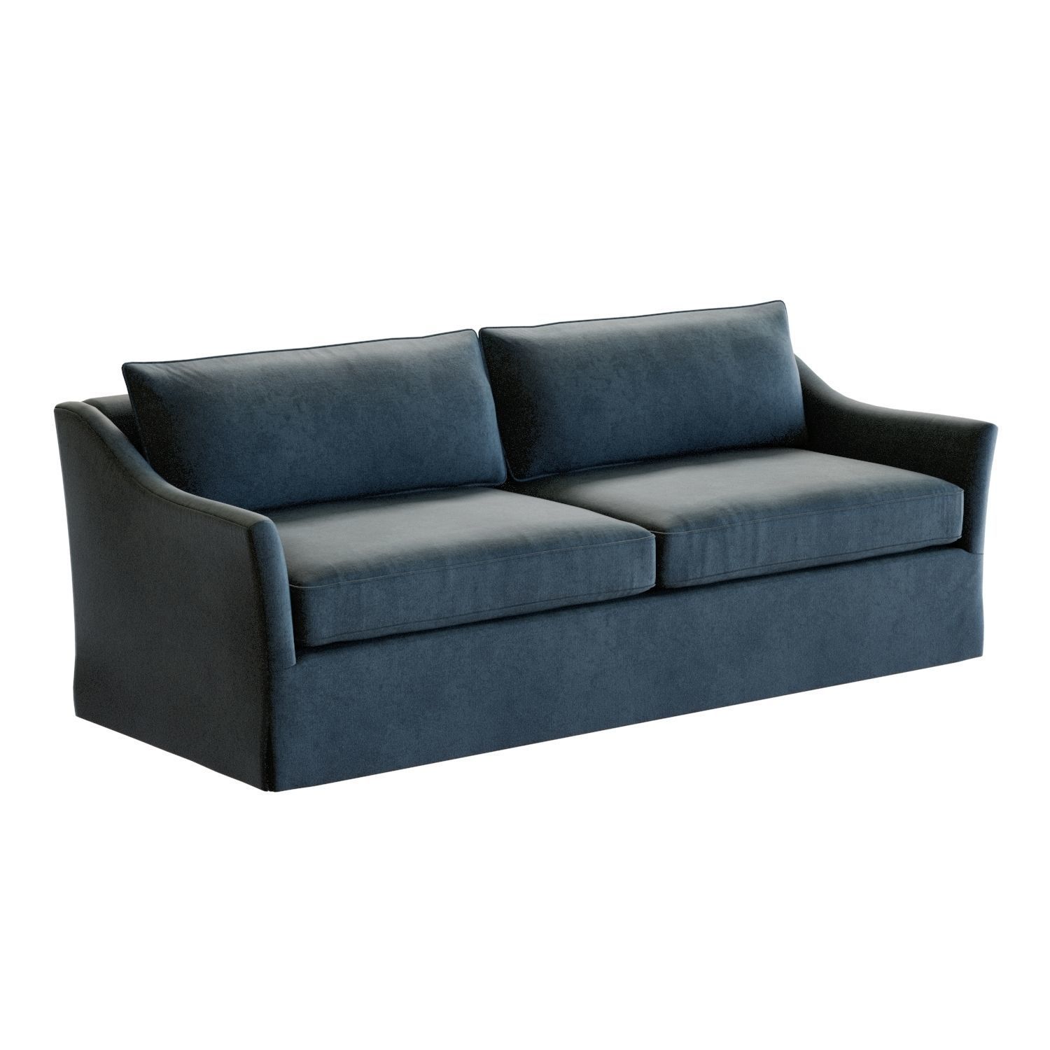 Crate and Barrel Keely Slipcovered Sofa 3D model_10