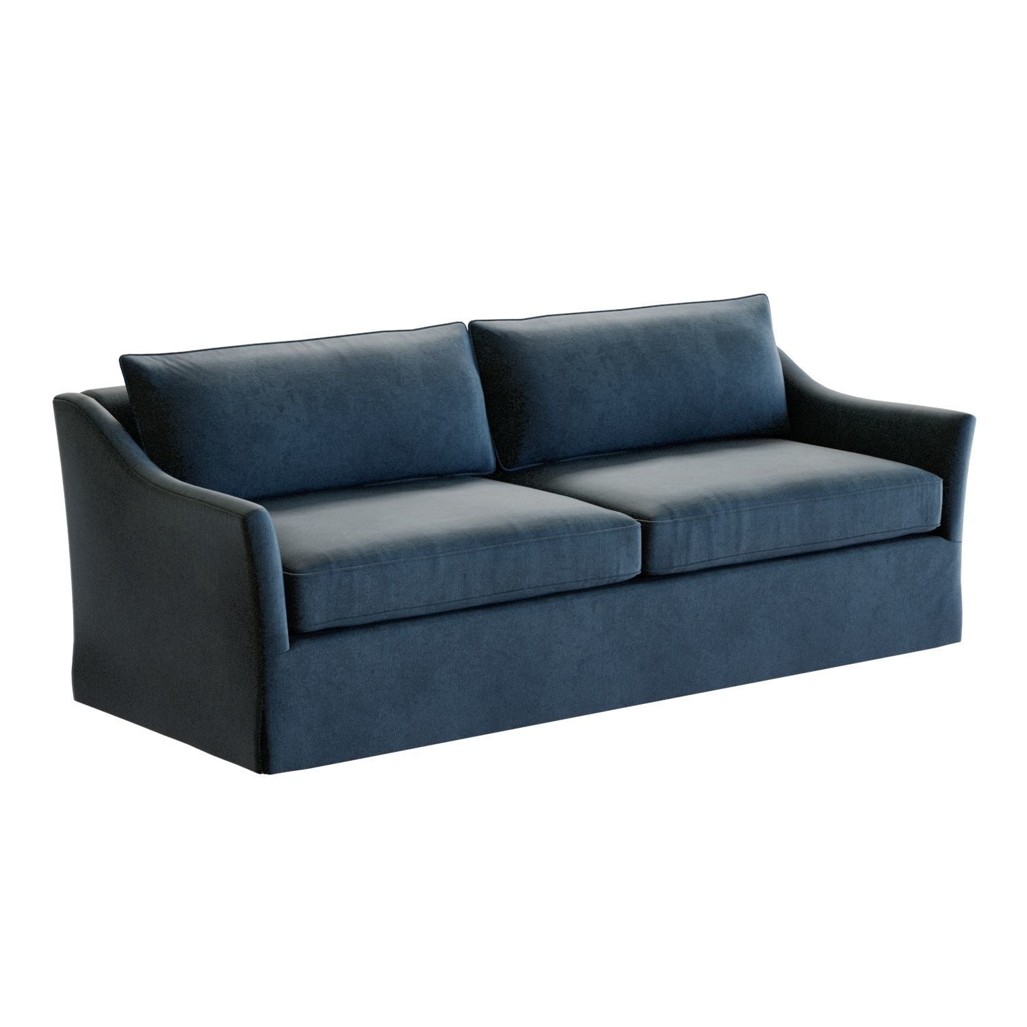 Crate and Barrel Keely Slipcovered Sofa 3D model_7
