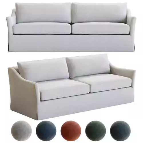 Crate and Barrel Keely Slipcovered Sofa 3D model
