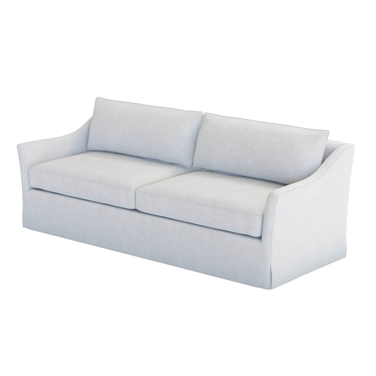 Crate and Barrel Keely Slipcovered Sofa 3D model_5