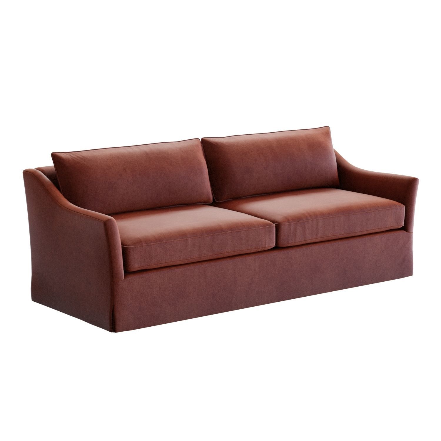 Crate and Barrel Keely Slipcovered Sofa 3D model_8