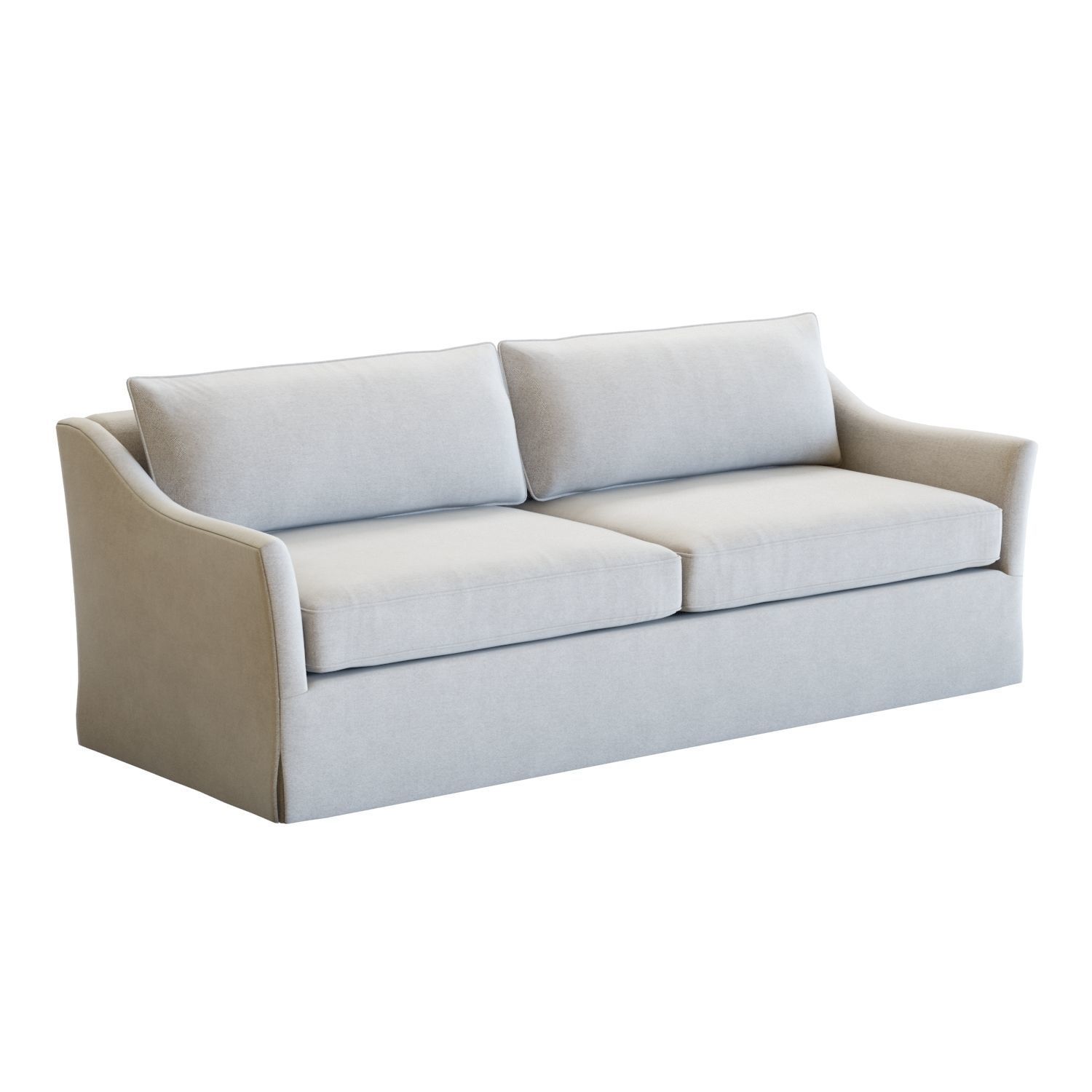 Crate and Barrel Keely Slipcovered Sofa 3D model_2