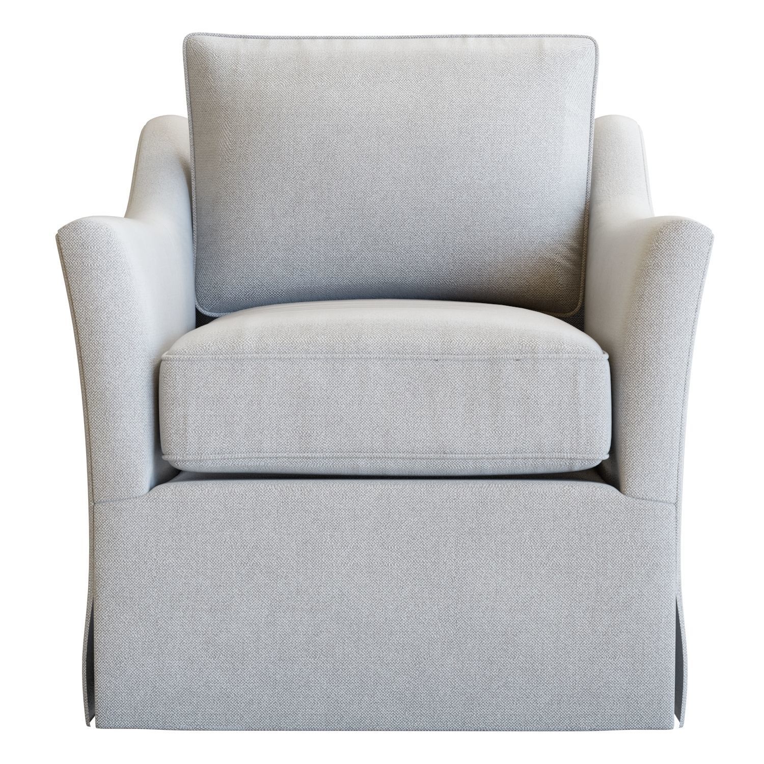 Crate and Barrel Keely Slipcovered Armchair 3D model_3