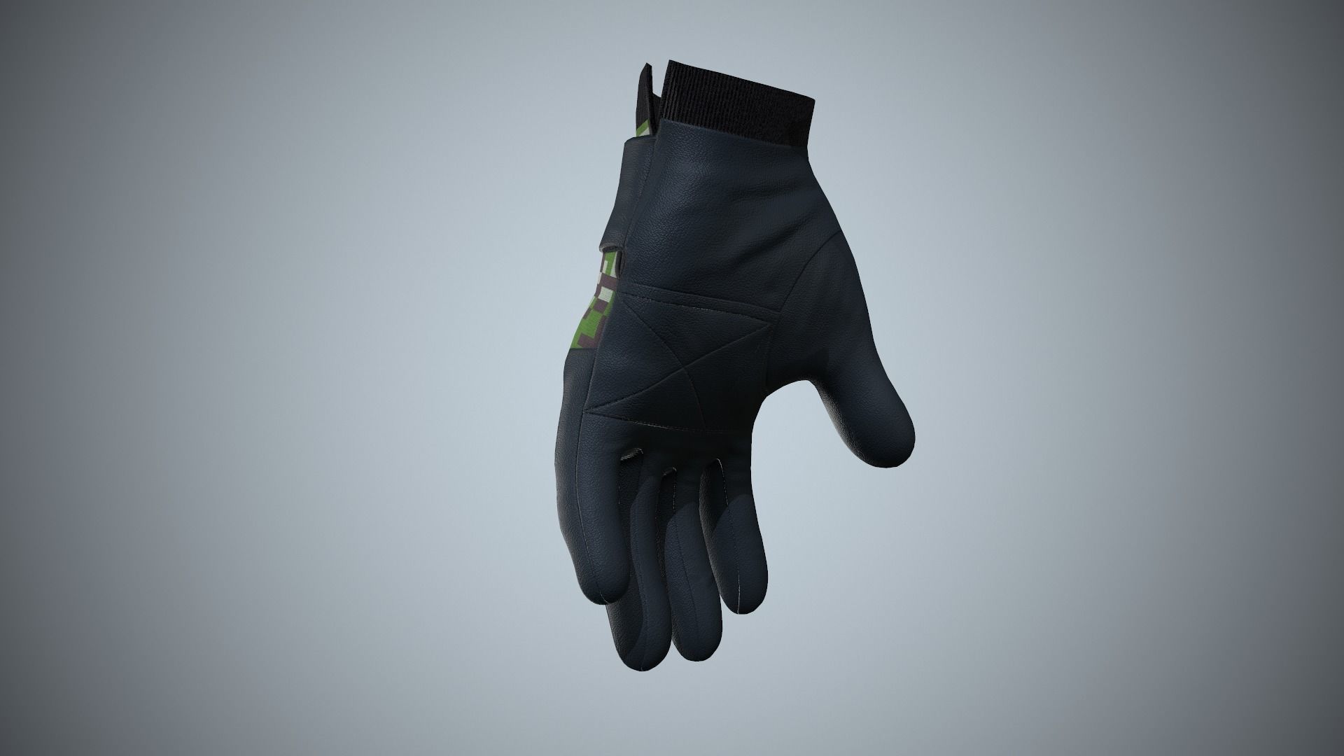Gloves 01 Military Low-poly 3D model_8