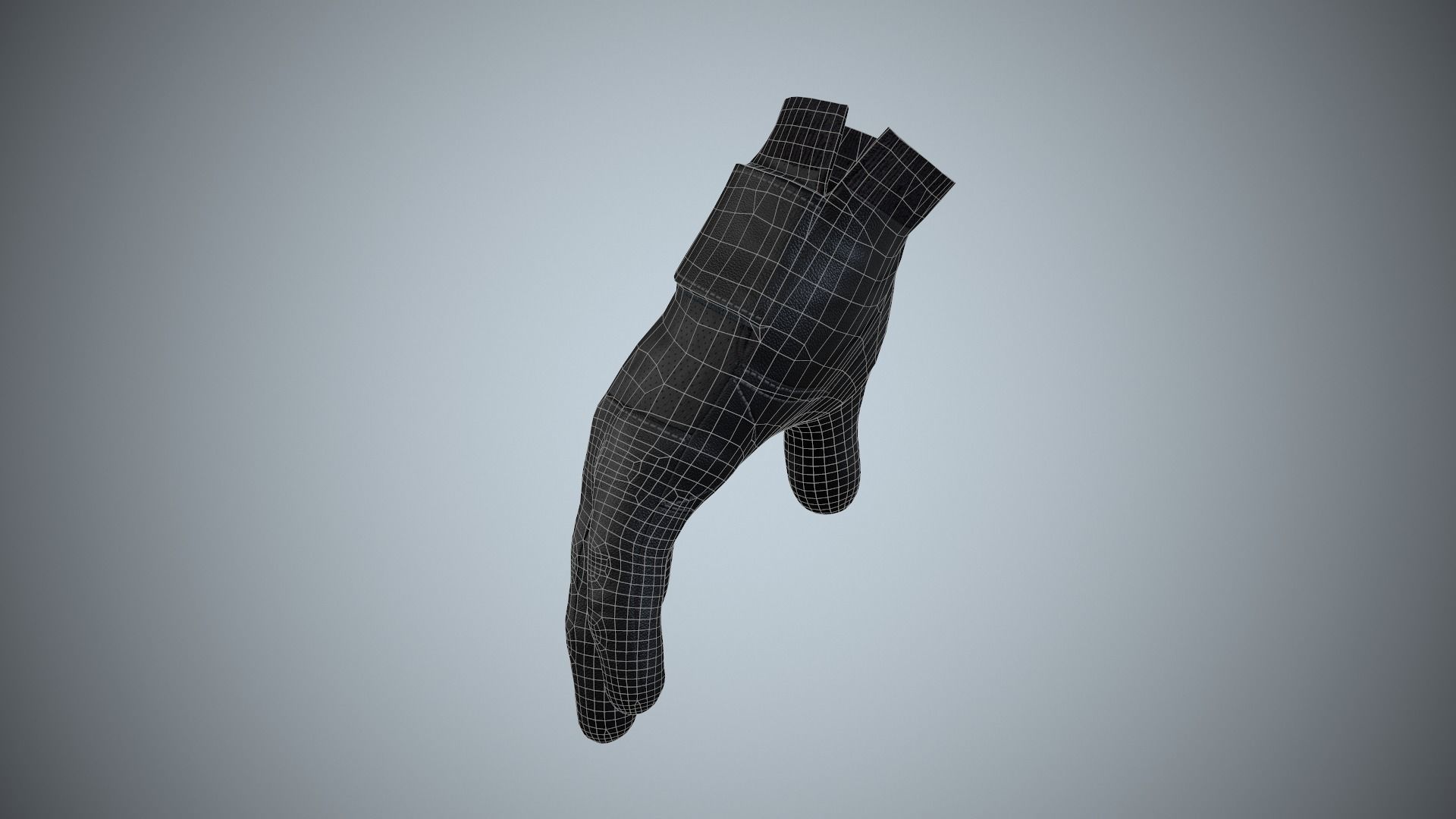 Gloves 01 Military Low-poly 3D model_12