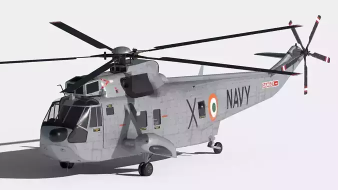 WS-61 SeaKing MK42C Indian Navy Animated