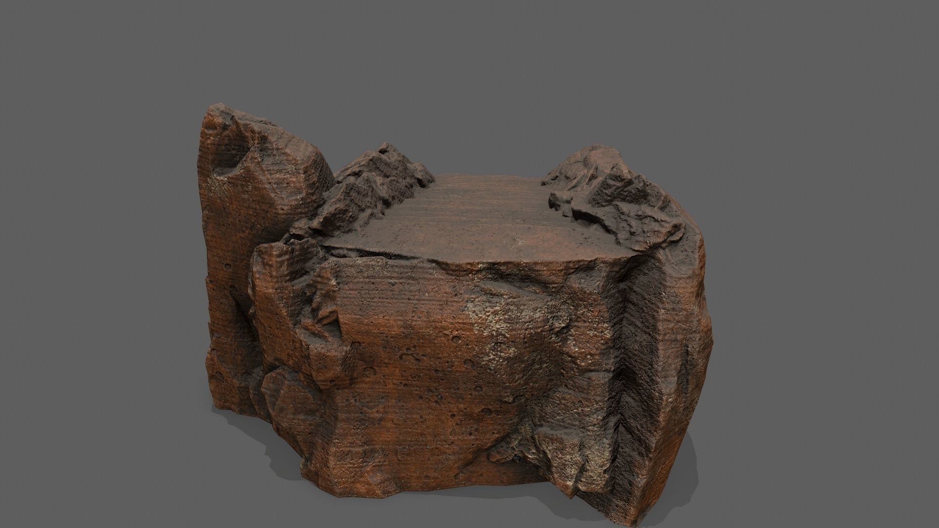 Stairs wooden staircase Low-poly 3D model_6