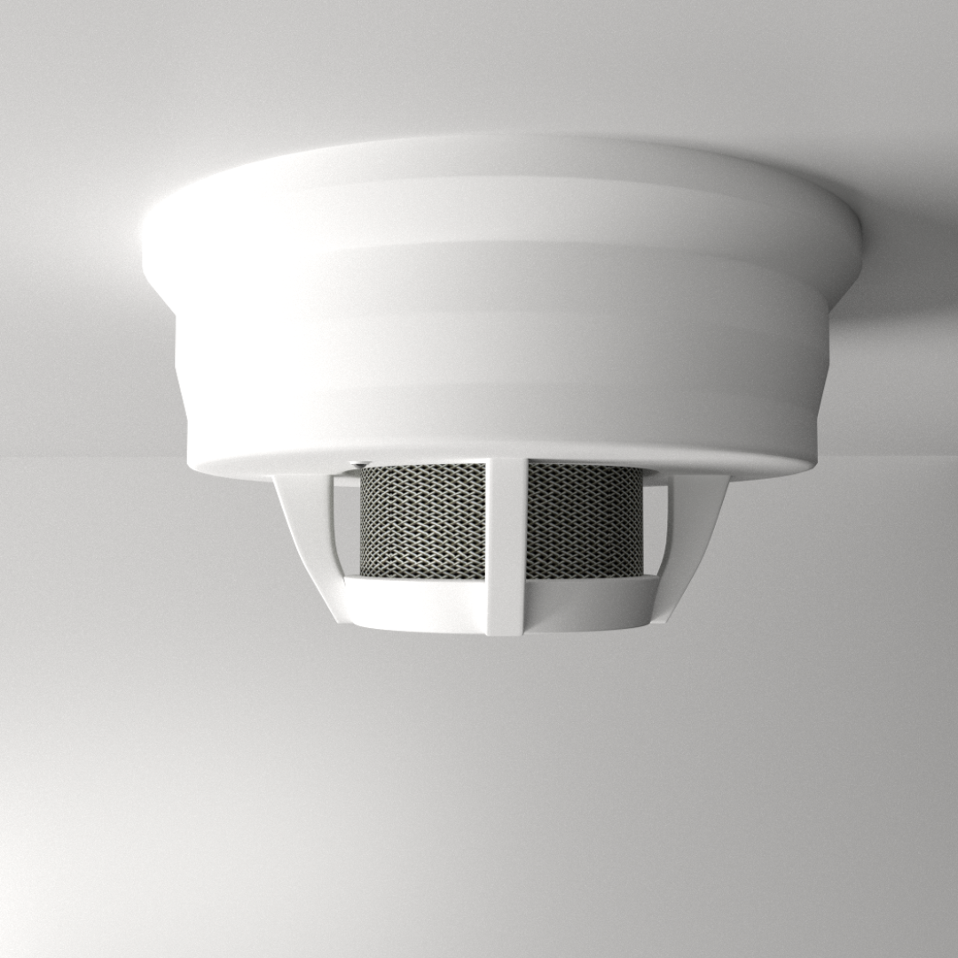 Smoke Detector 3D model_1