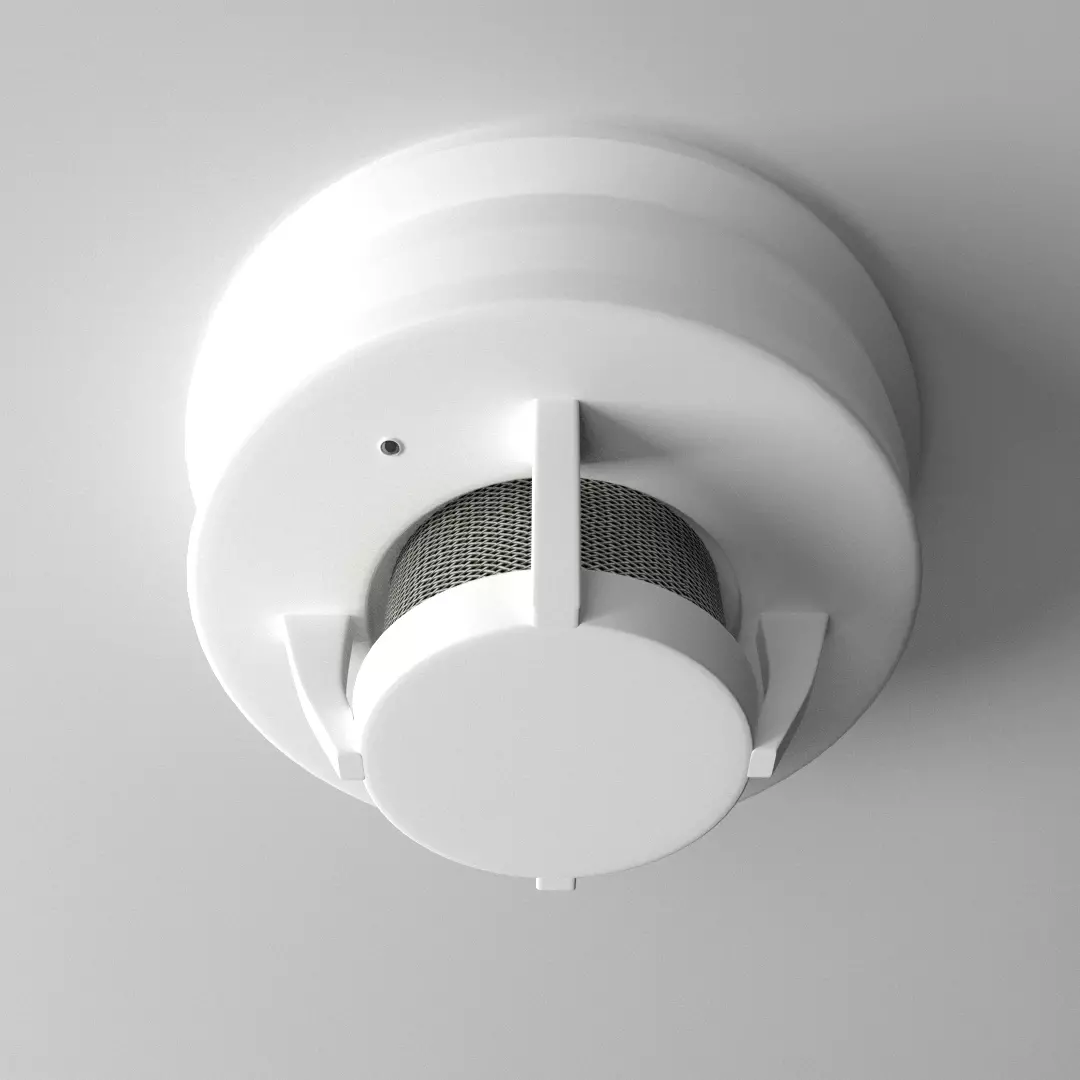 Smoke Detector 3D model_0