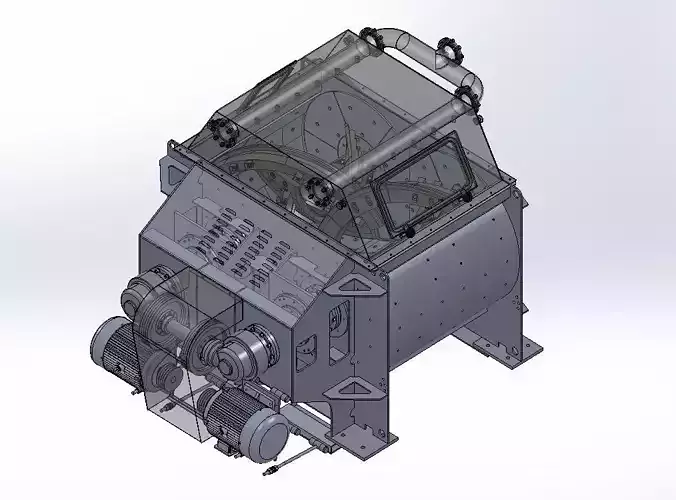 1-5m3 Twin Shaft Mixer 