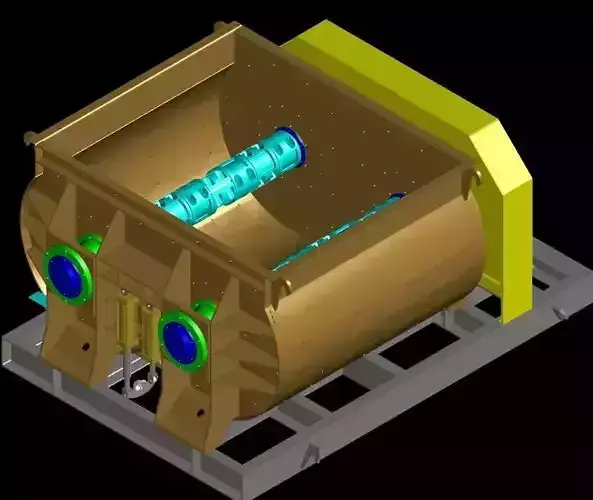 1m3 Twin Shaft Mixer