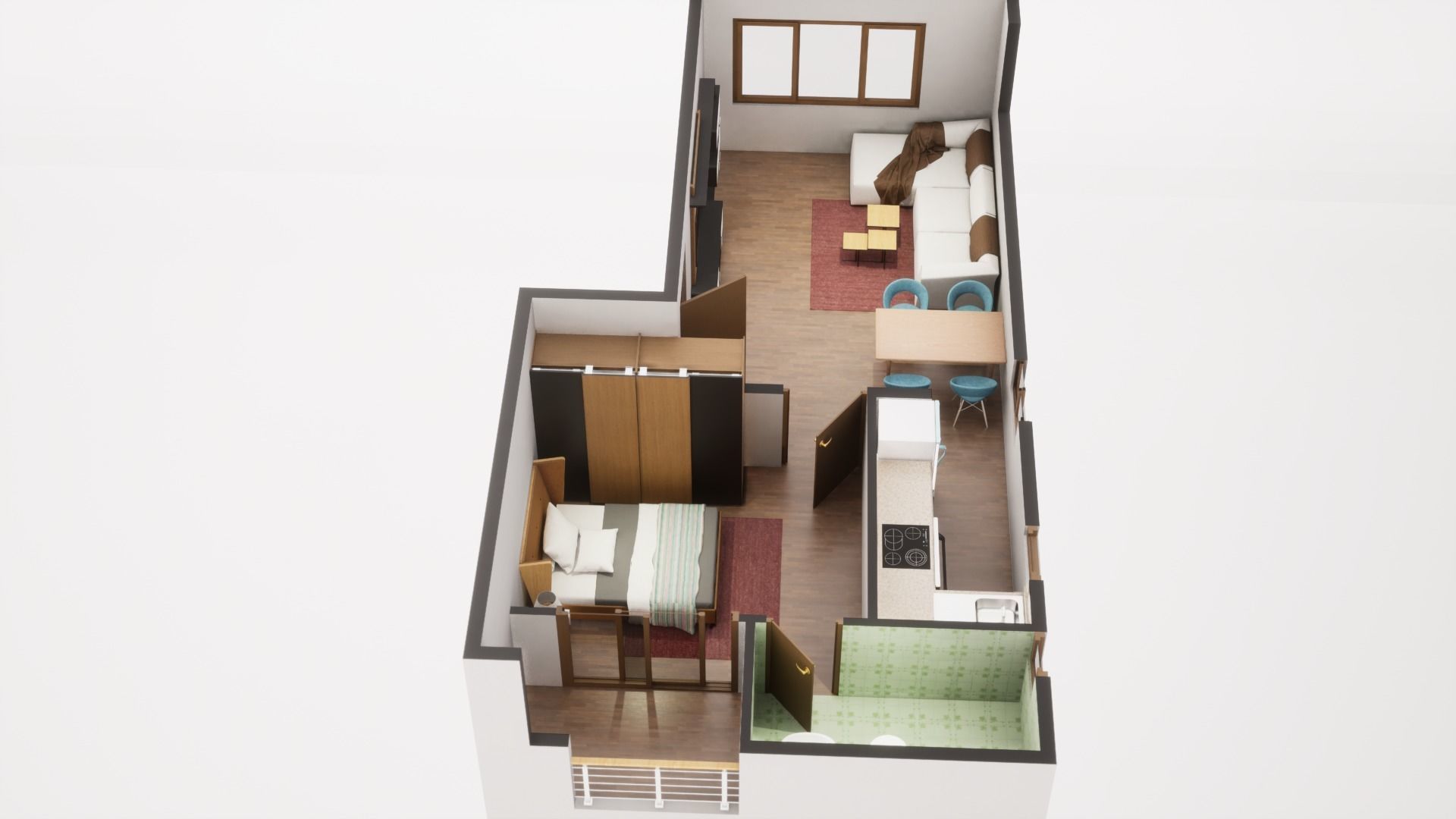 3D Floor Plan Model 19 3D model_3