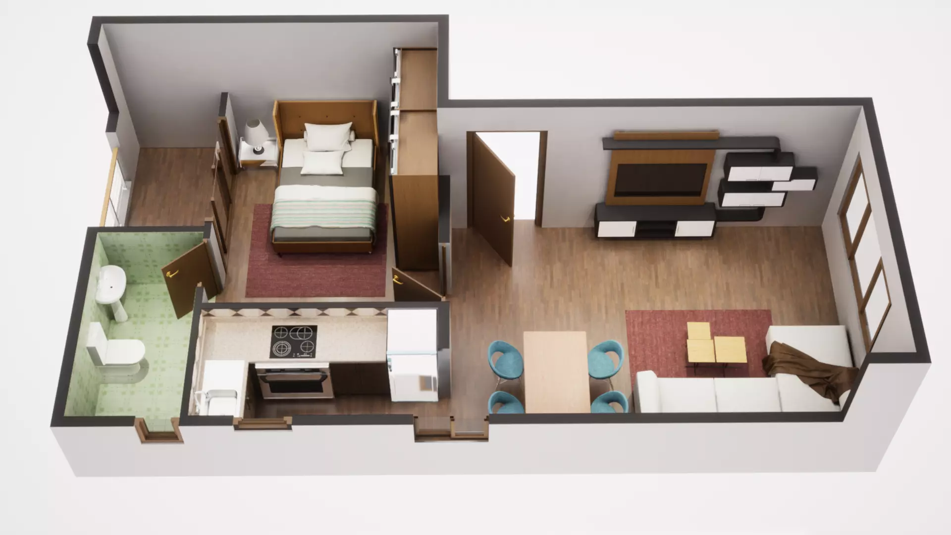 3D Floor Plan Model 19 3D model_0