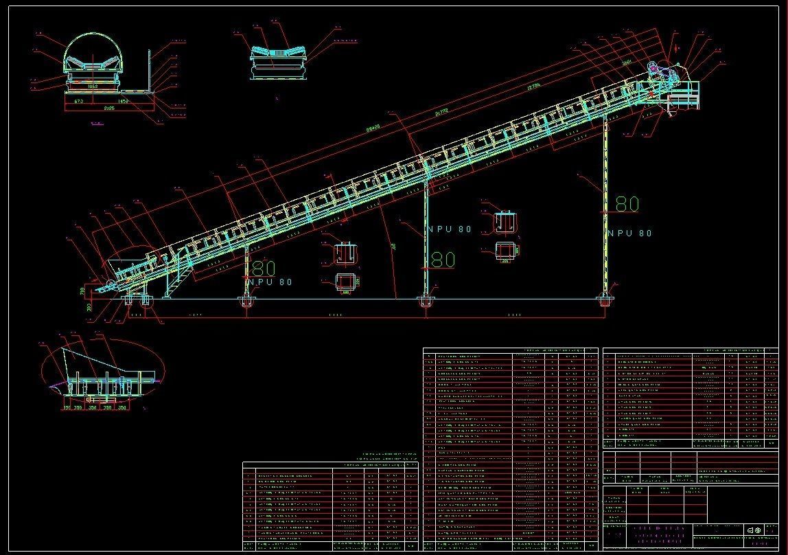 100m3 Mobile Concrete Batching Plant 3D model_3