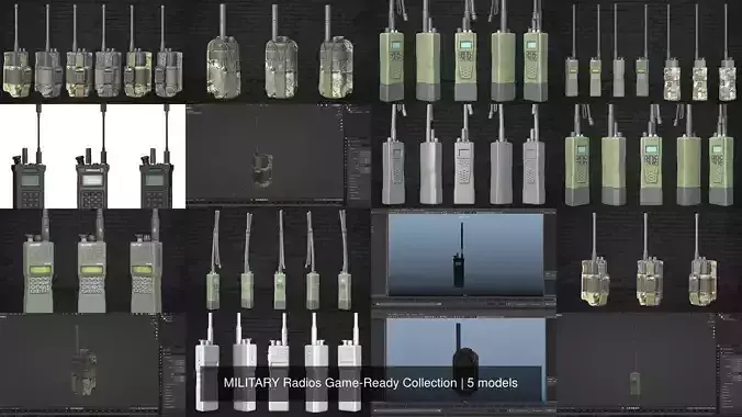 MILITARY Radios Game-Ready Collection