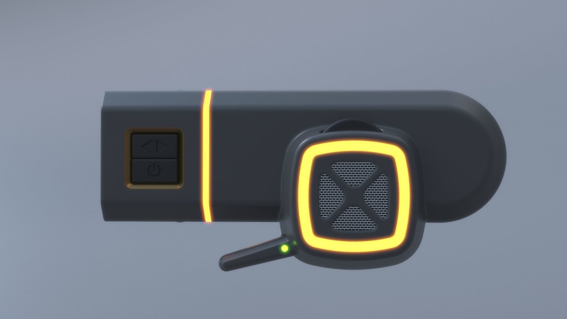 Military sci-fi helmet glasses and VR pack x2 3D Model Collection_15