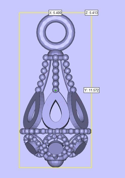 18 File Earring Bottom Jhomki light weight models  3D model_1