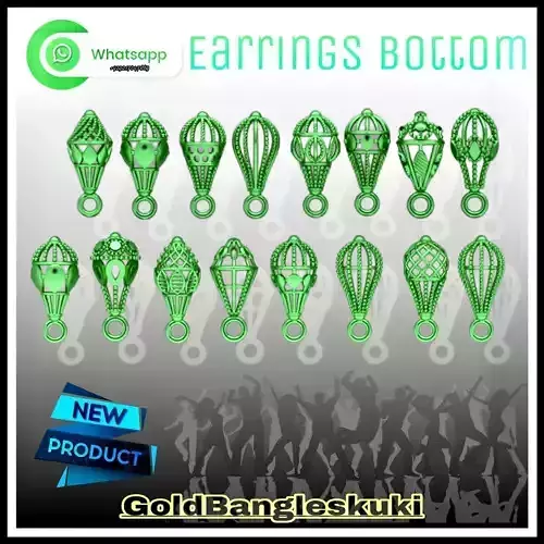 18 File Earring Bottom Jhomki light weight models 