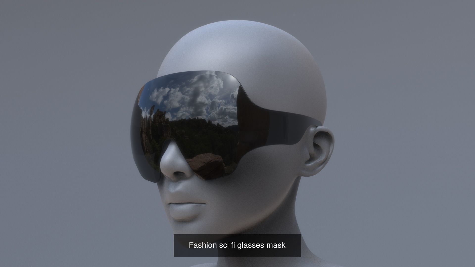 Fashion Sci fi glasses pack x9 3D Model Collection_1