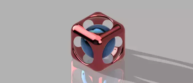 Decoration Ball in Cube 3D print model