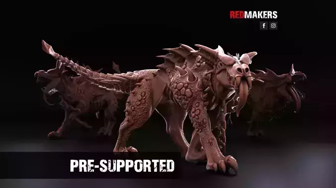 Hell Hounds - Demons 3D print model