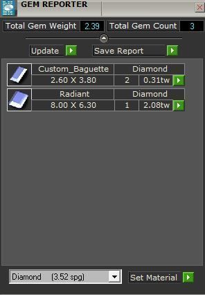 3-Stone Square Diamond ring 2703 3D print model 3D print model_8