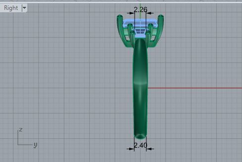 3-Stone Square Diamond ring 2703 3D print model 3D print model_6