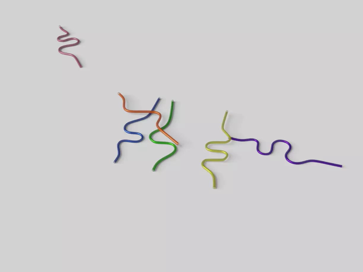 Silly Straws Batch 01 Low-poly 3D model_0