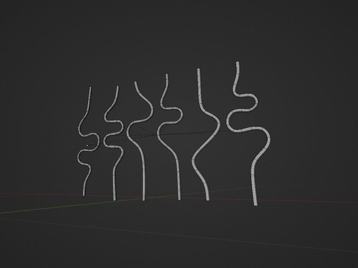 Silly Straws Batch 01 Low-poly 3D model_21