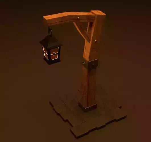 Lantern 3-d model PBR