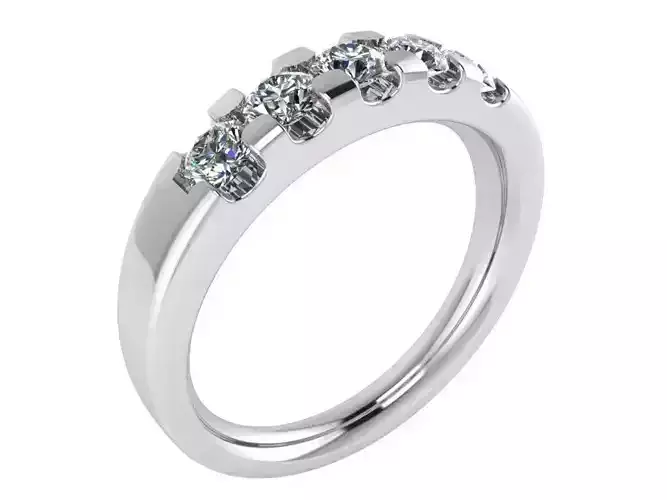 Round Diamond ring 2708 3D print model 