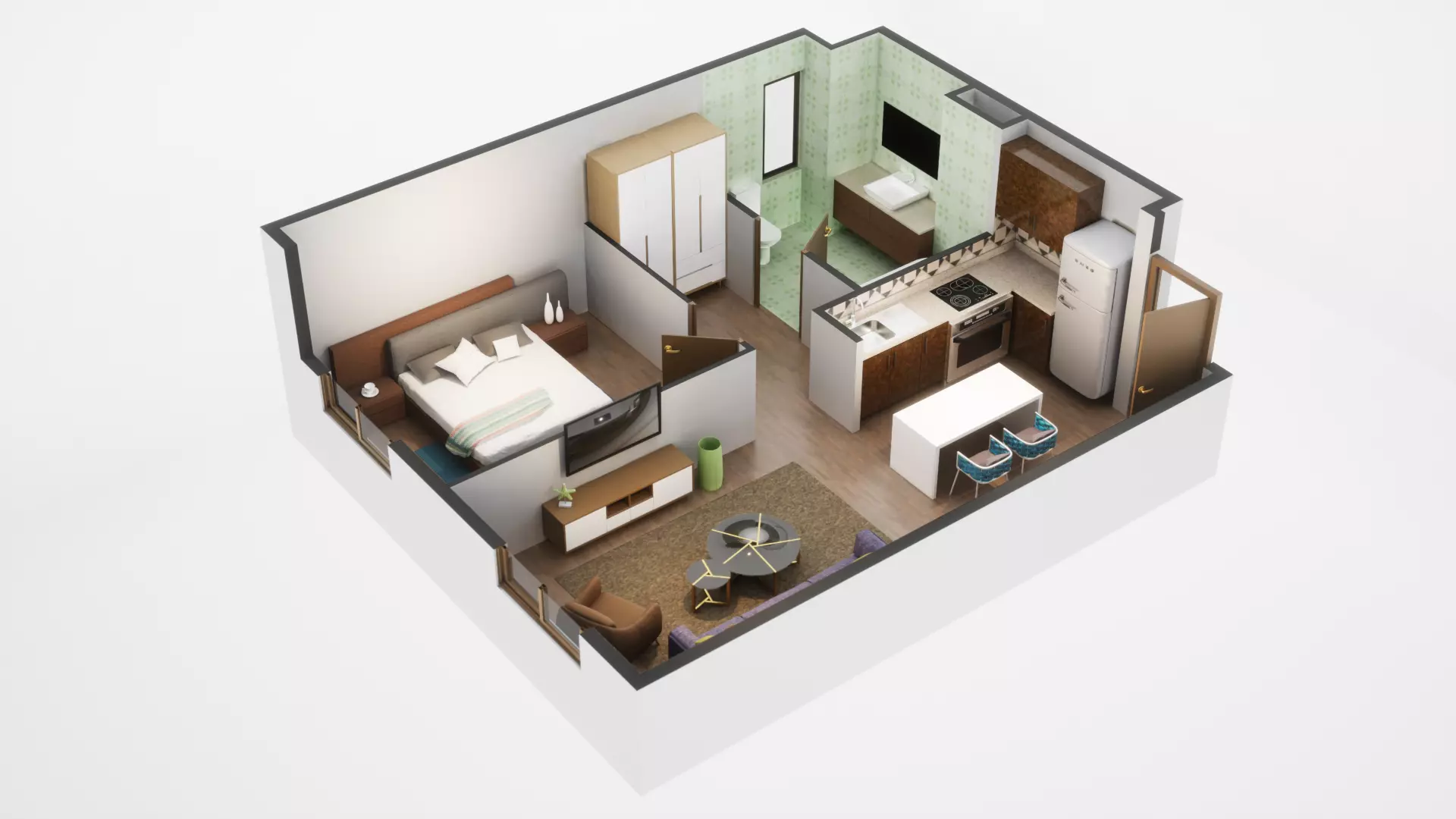 3D Floor Plan Model 20 3D model