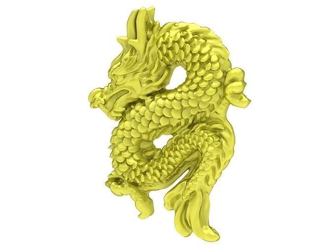 zodiac asian dragon pendant 3987 3D print model