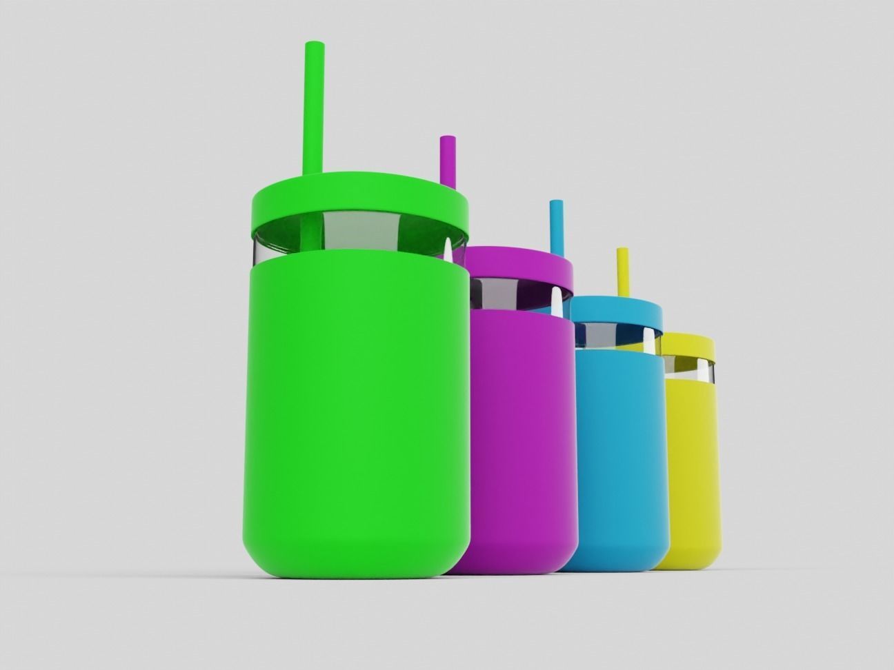 Childrens Drinking Cup Batch 01 3D model_7