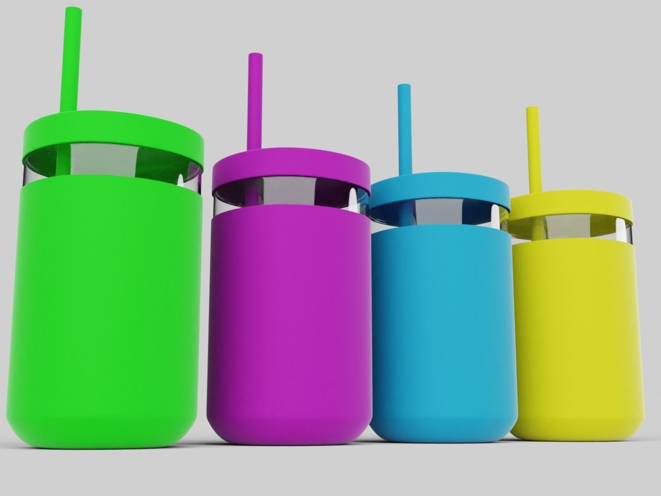 Childrens Drinking Cup Batch 01 3D model_8