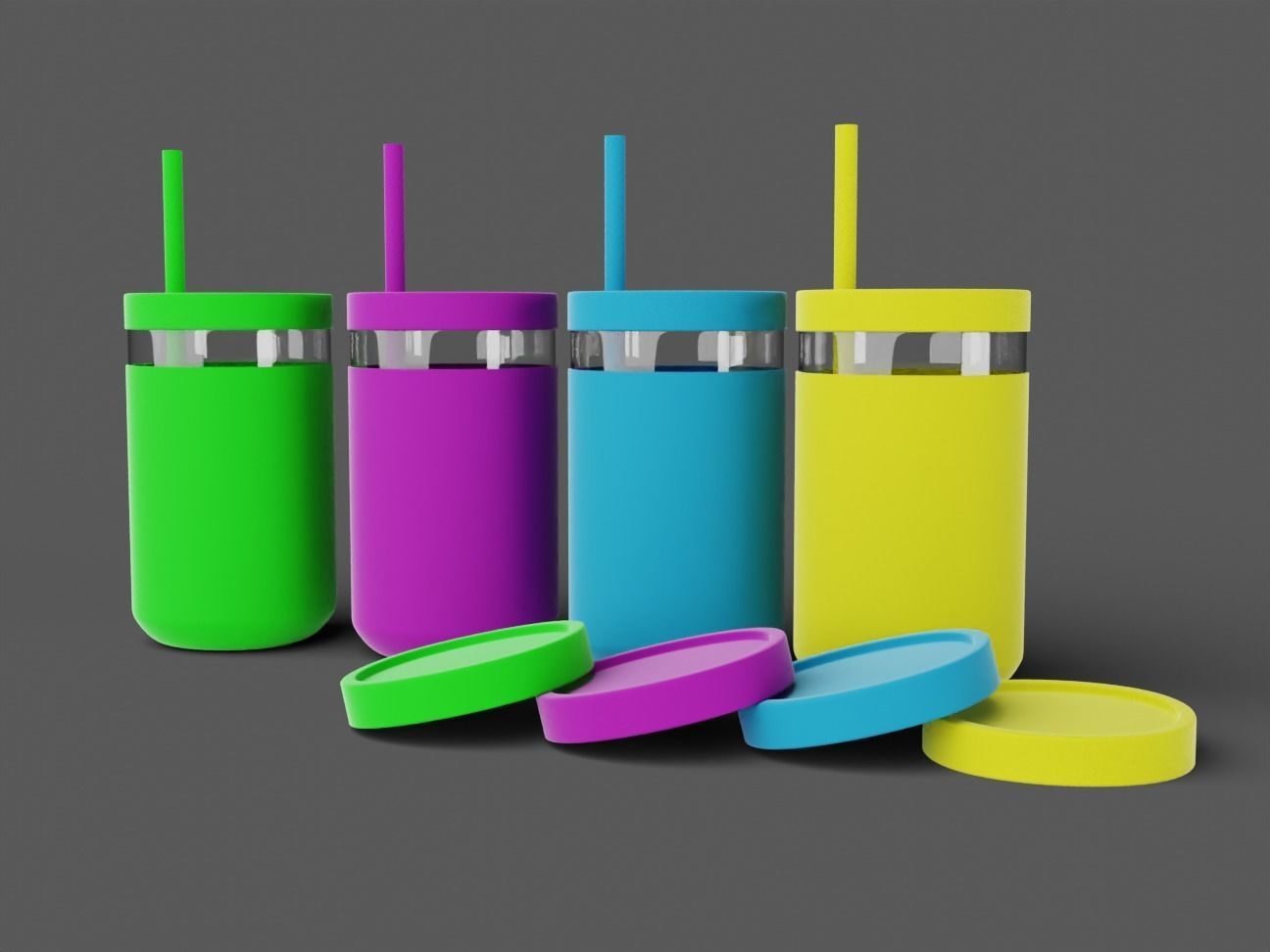 Childrens Drinking Cup Batch 01 3D model_1