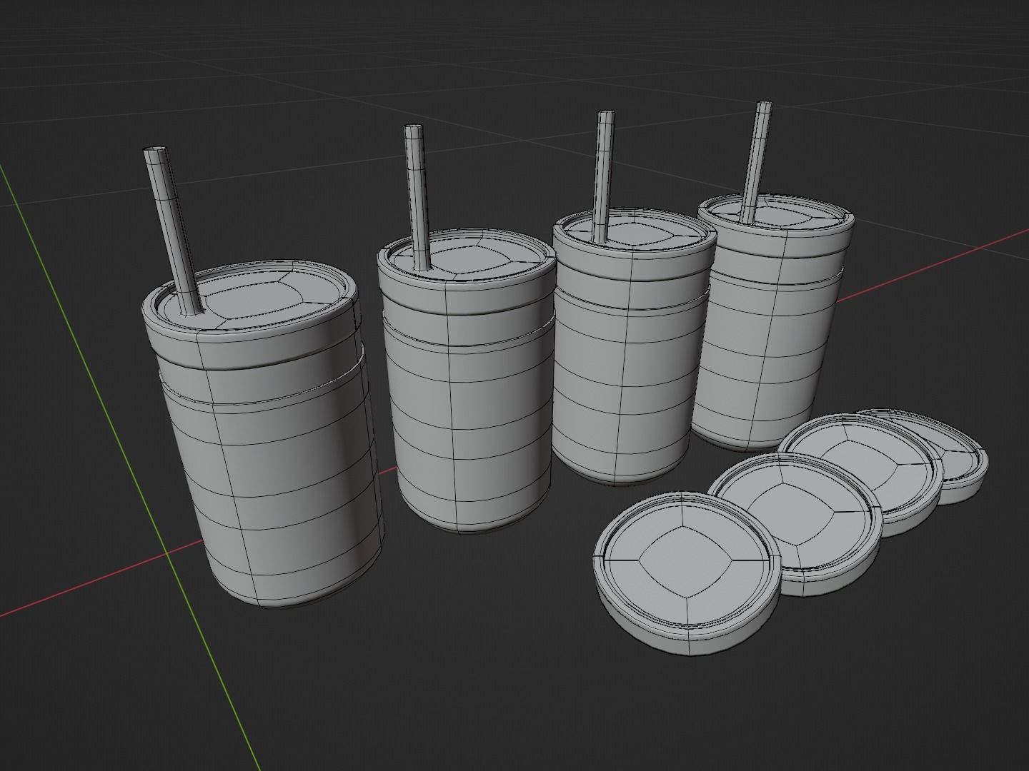 Childrens Drinking Cup Batch 01 3D model_4