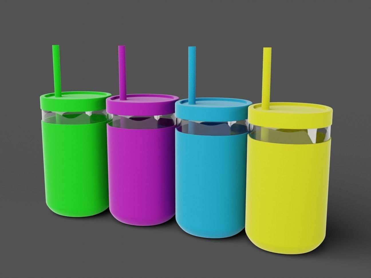 Childrens Drinking Cup Batch 01 3D model_2