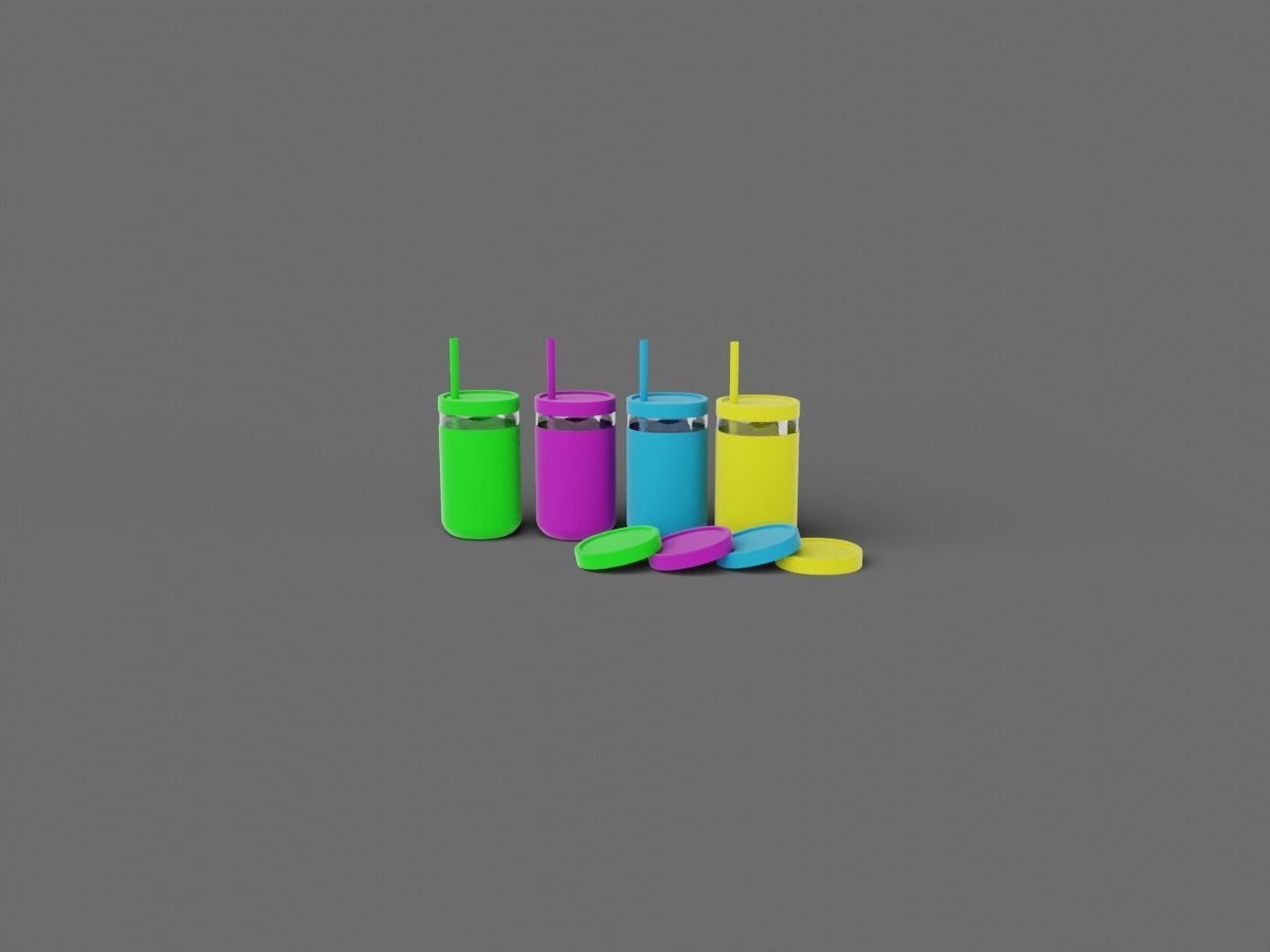 Childrens Drinking Cup Batch 01 3D model_9