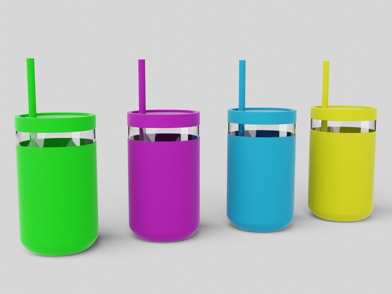 Childrens Drinking Cup Batch 01 3D model_3