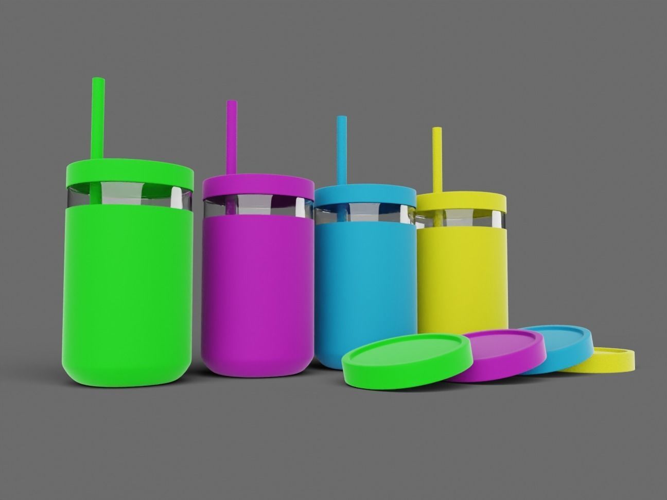 Childrens Drinking Cup Batch 01 3D model_6