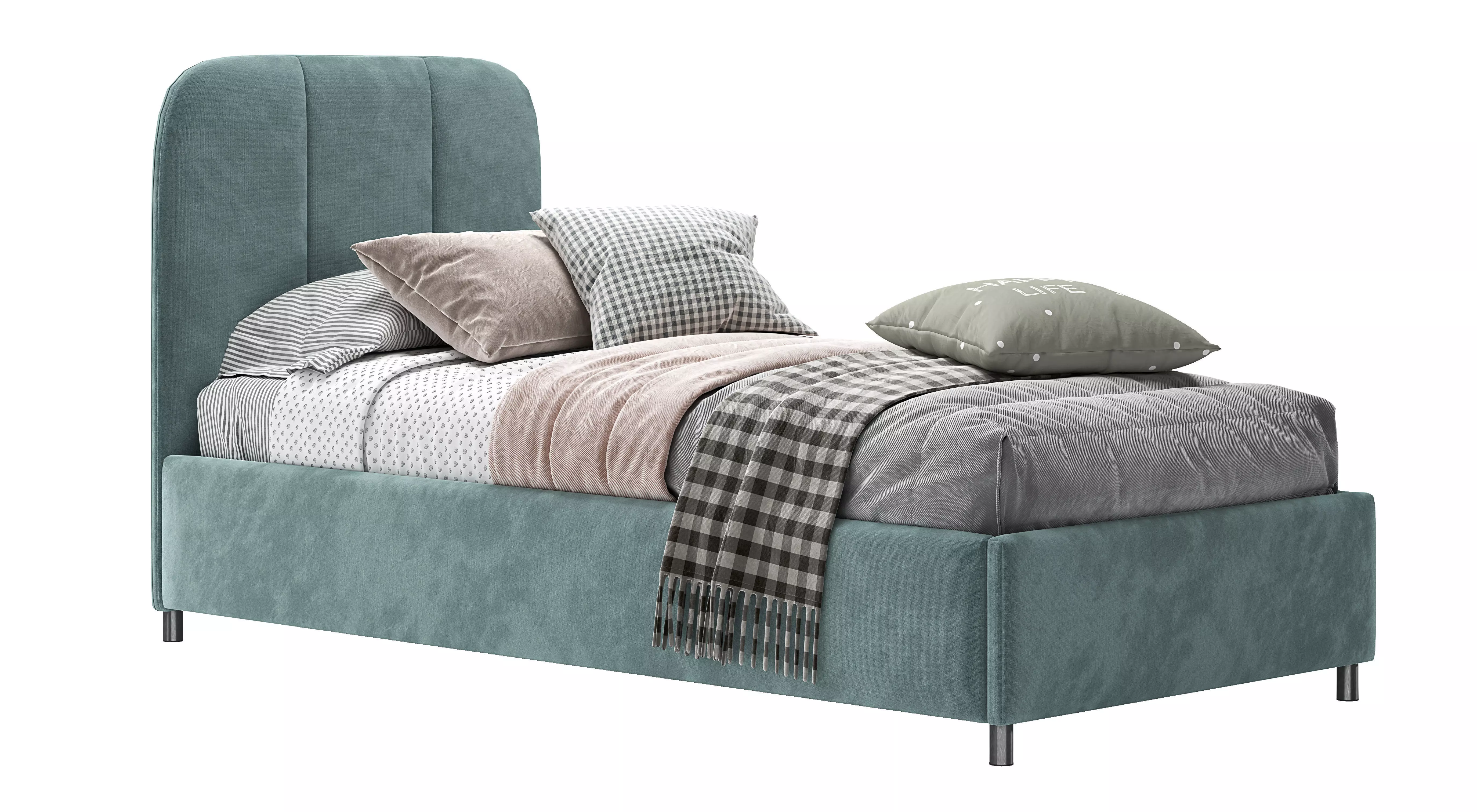 Nuance Twin Bed 3D model_0