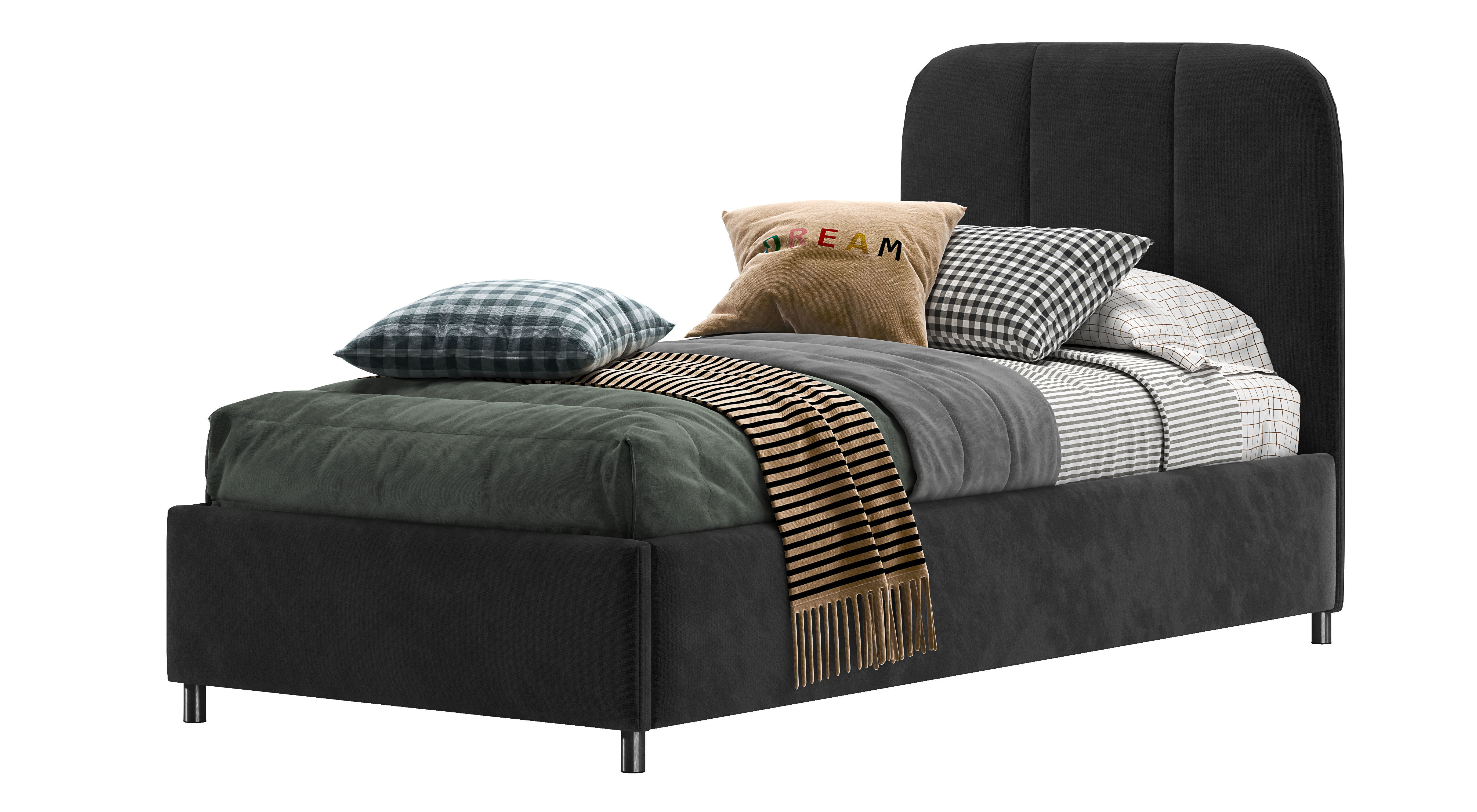 Nuance Twin Bed 3D model_1