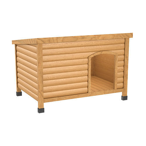 Wood Dog House Low-poly 3D model