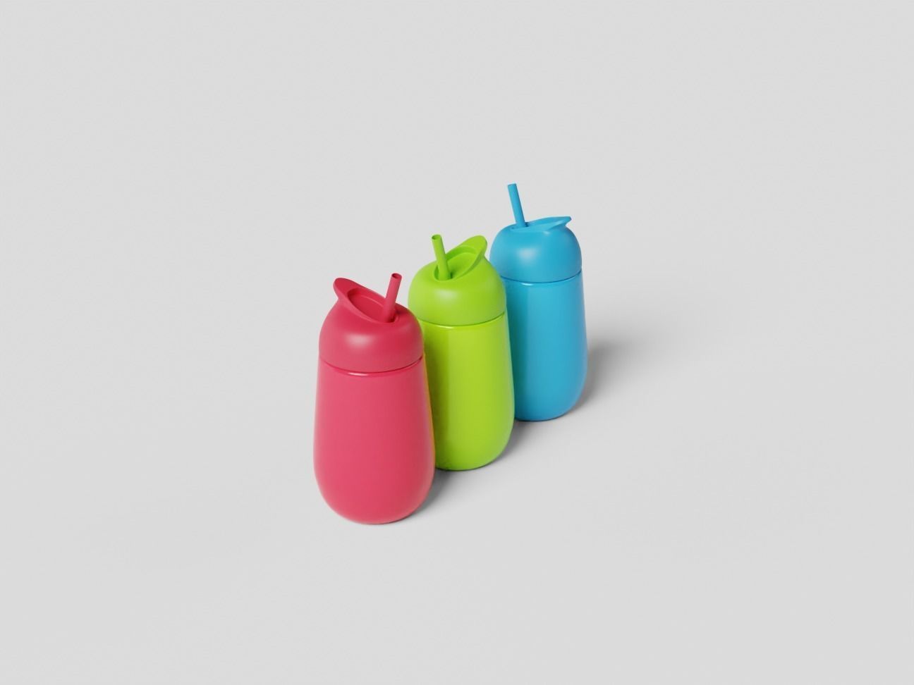 Childrens Drinking Cup Batch 02 3D model_8