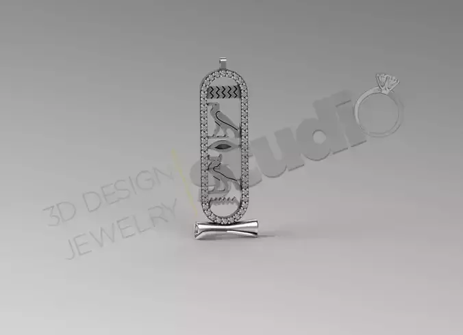 Beautiful detailed Egypt pendant 3d model