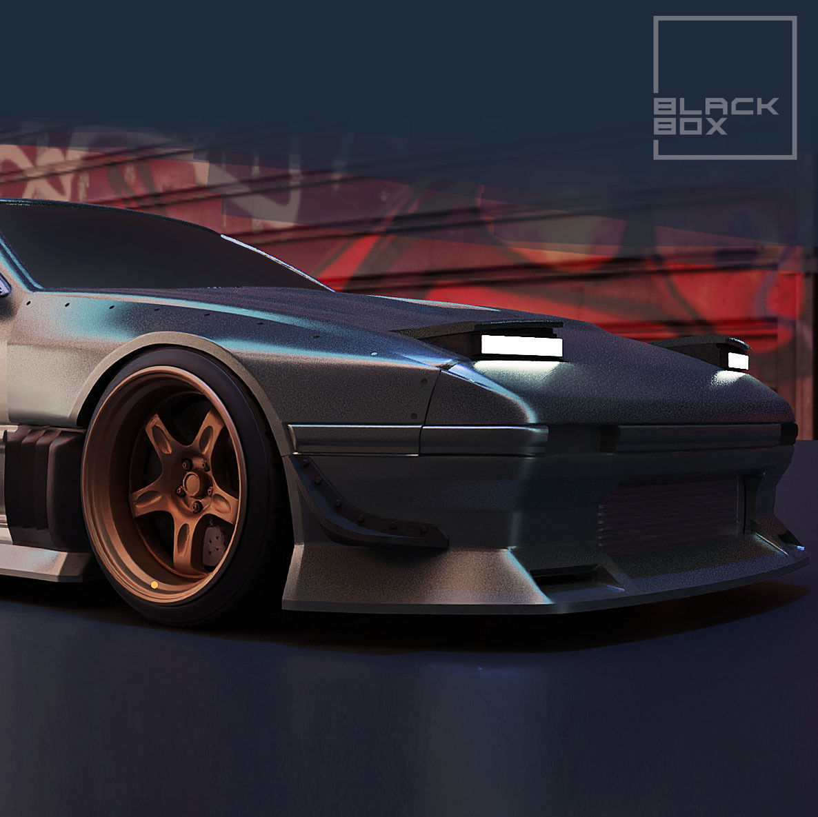 BODYKIT For RX7 FC3 Aoshima 1-24th modelkit 3D print model_10